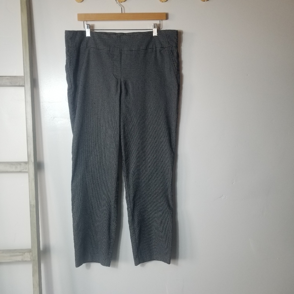 HILARY RADLE WOMEN'S BLACK AND WHITE DRESS PANTS SIZE XL